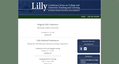 Desktop Screenshot of lillyconferences.com