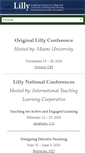 Mobile Screenshot of lillyconferences.com