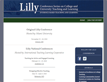 Tablet Screenshot of lillyconferences.com
